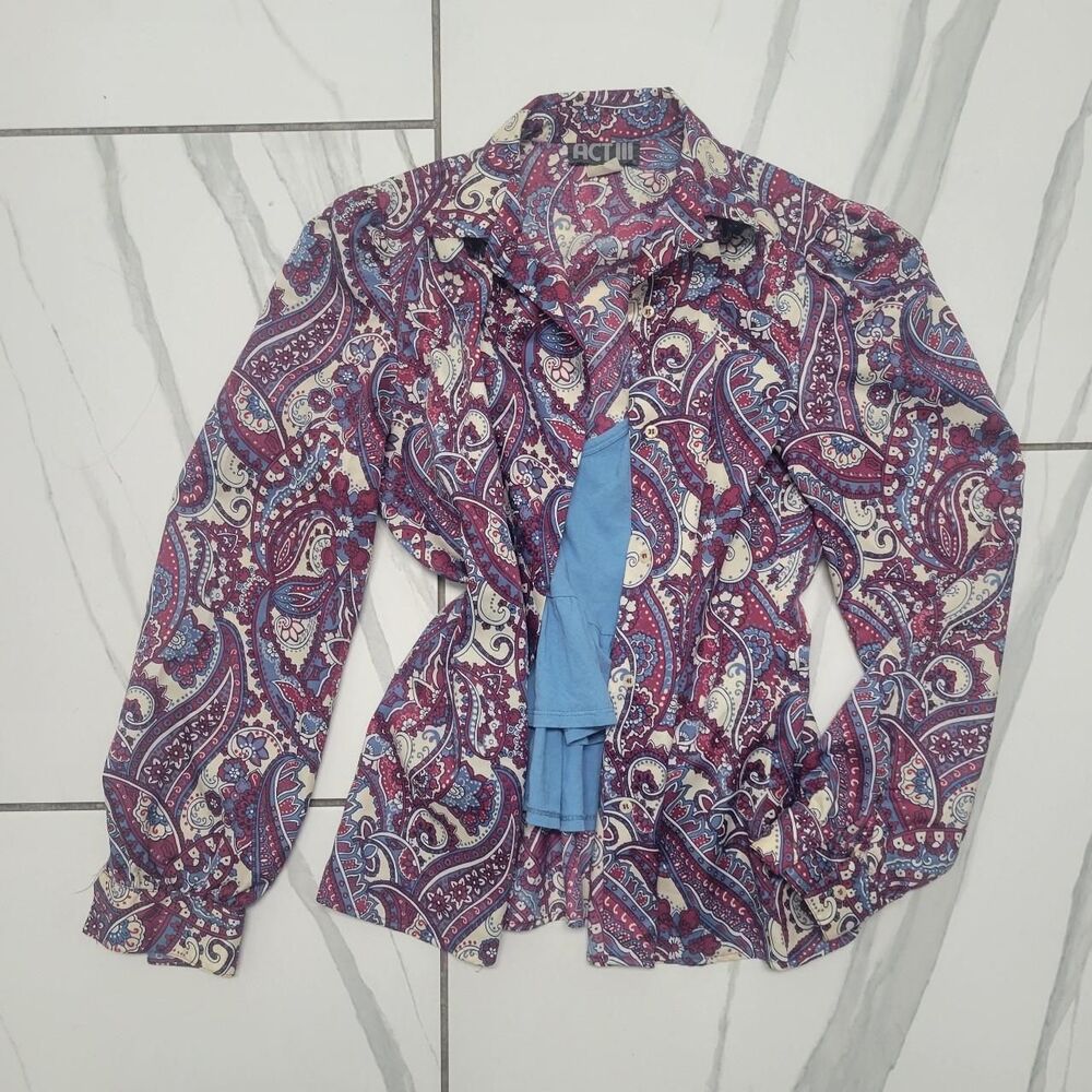 Forever-21 Women's multi Blouse